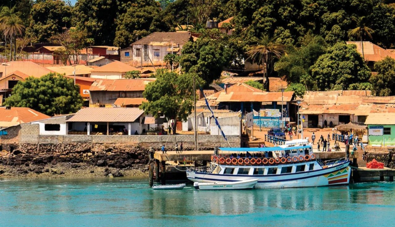 Boats on the coast of Guinea Bissau
